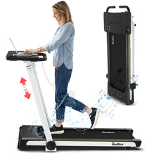 Load image into Gallery viewer, Redliro Folding Treadmills with Desk Adjustable Height 265 lb 2.25HP Walking Machine for Home Office