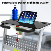 Load image into Gallery viewer, Redliro Folding Treadmills with Desk Adjustable Height 265 lb 2.25HP Walking Machine for Home Office