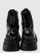 Load image into Gallery viewer, ROMWE Fairycore 2pcs Gothic Style Chain Decoration With Stars/Sun/Moon For Shoes And Boots Fall, Halloween