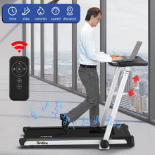 Load image into Gallery viewer, Redliro Folding Treadmills with Desk Adjustable Height 265 lb 2.25HP Walking Machine for Home Office