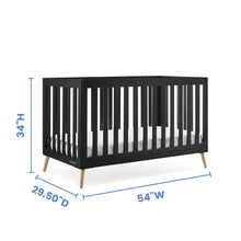 Load image into Gallery viewer, Essex 4-in-1 Convertible Baby Crib with Toddler Mattress