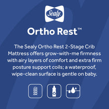 Load image into Gallery viewer, Ortho Rest Premium 2-Stage150 Coil Crib and Toddler Mattress. Gray